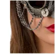 maska sowa steampunk srebrna carnival toys