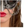 maska sowa steampunk srebrna carnival toys