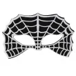 maska spiderman filcowa czarno biala