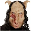 maska swinia i dlugie wlosy lateksowa widmann