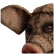 maska swinia z horroru brazowa jutowa carnival toys