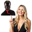 maska venom z dlugim jezorem plastikowa czarna carnival toys