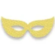 maska wenecka na oczy papierowa zlota 6 szt