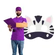 maska zebra filcowa partypal