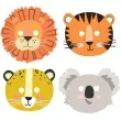 maski wesole zoo papierowe amscan 8 szt