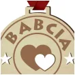 medal babcia na medal drewniany 72 mm