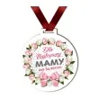 medal drukowany dla najlepszej mamy bialy 72 mm
