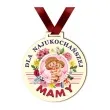 medal drukowany dla najukochanszej mamy bialy 72 mm