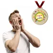 medal drukowany pasowania na ucznia dzieci drewniany 72 mm