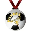 medal drukowany pilkarz na medal pilka drewniany 72 mm