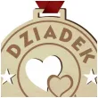 medal dziadek na 100 drewniany 72 mm