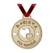medal dzien kobiet kobieta na medal drewniany 72 mm