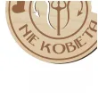medal dzien kobiet szatan nie kobieta drewniany 72 mm