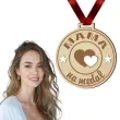 medal dzien matki mama na medal drewniany 72 mm