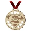 medal dzien matki super mama drewniany 72 mm