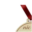 medal emerytka nic nie musi drewniany 72 mm