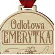 medal odlotowa emerytka drewniany 72 mm