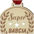 medal super babcia laur drewniany 72 mm