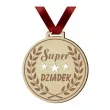 medal super dziadek laur drewniany 72 mm