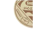 medal super uczen drewniany 72 mm