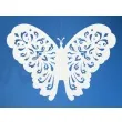 motylki ozdobne bialy 14cm 1op