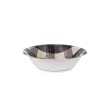 naczynia jednorazowe na grilla papierowe miseczki bbq w kratke kremowo czarny 17 cm x6