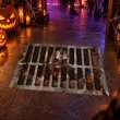 naklejka podlogowa halloween klaun stalowa 50 x 37 cm