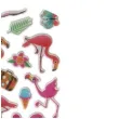 naklejki flamingi rozowe mix titanum 24 szt