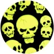 naklejki fluorescencyjne halloween czaszki carnival toys