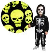 naklejki fluorescencyjne halloween czaszki carnival toys