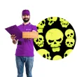 naklejki fluorescencyjne halloween czaszki carnival toys