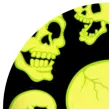 naklejki fluorescencyjne halloween czaszki carnival toys