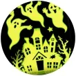 naklejki fluorescencyjne halloween duchy na zamku carnival toys