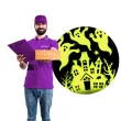naklejki fluorescencyjne halloween duchy na zamku carnival toys