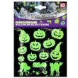 naklejki fluorescencyjne halloween zielone widmann