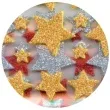 naklejki gwiazdki brokatowe mix aliga 78 szt