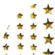 naklejki gwiazdki male i duze zlote aliga 6x16 cm