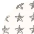 naklejki gwiazdki srebrne aliga 9x11 cm 30 szt