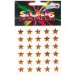 naklejki gwiazdki zlote aliga 9x11 cm 30 szt