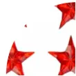 naklejki gwiazdy 3d czerwone aliga 8 szt