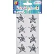 naklejki gwiazdy 3d srebrne aliga 8 szt