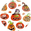 naklejki halloween wesole dynie metalizowane arpex