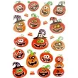 naklejki halloween wesole dynie metalizowane arpex