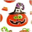 naklejki halloween wesole dynie metalizowane arpex
