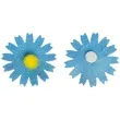 naklejki kwiatki margaretki niebieski titanum 10 szt