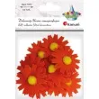 naklejki kwiatki margaretki pomaranczowy titanum 10 szt