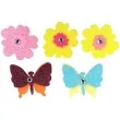 naklejki kwiaty i motyle mix titanum 12 szt