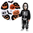 naklejki metaliczne halloween dynie mix carnival toys