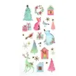 naklejki mis polarny renifer i choinki mix arpex 22 szt
