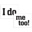 naklejki na buty i do me too 2 szt